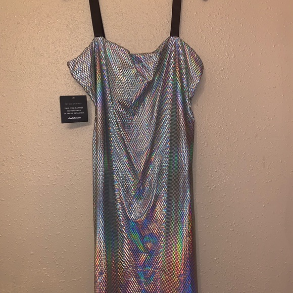 Charlotte Russe Multi Metallic Dress size 2x - Picture 2 of 3